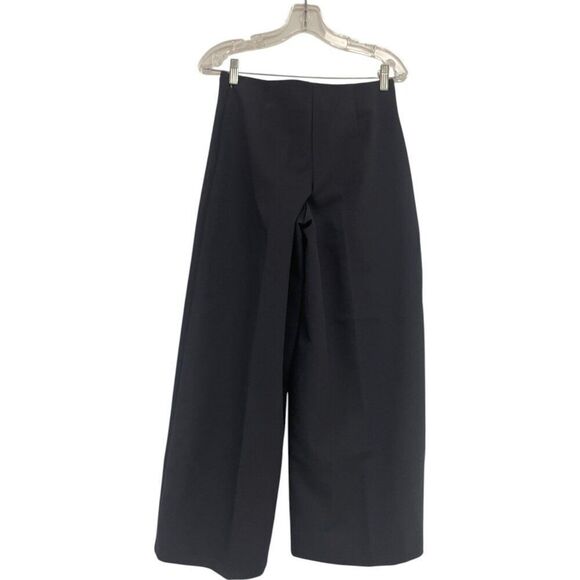 Zara Womens Pants XS Trouser Blue Wide Leg Balloon Fit Mid Rise 1478/226 NWT - Picture 4 of 11